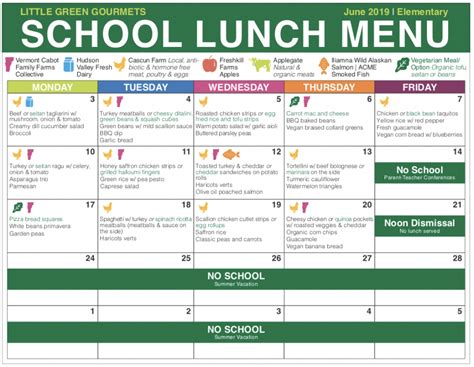 moore public schools lunch menu